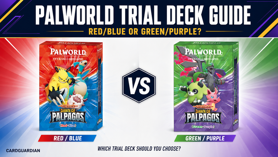 Palworld Trial Deck Guide: Should You Choose Red/Blue or Green/Purple?